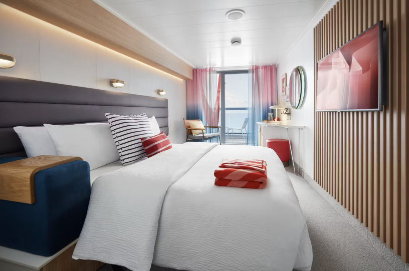 Sea Terrace balcony stateroom aboard Resilient Lady